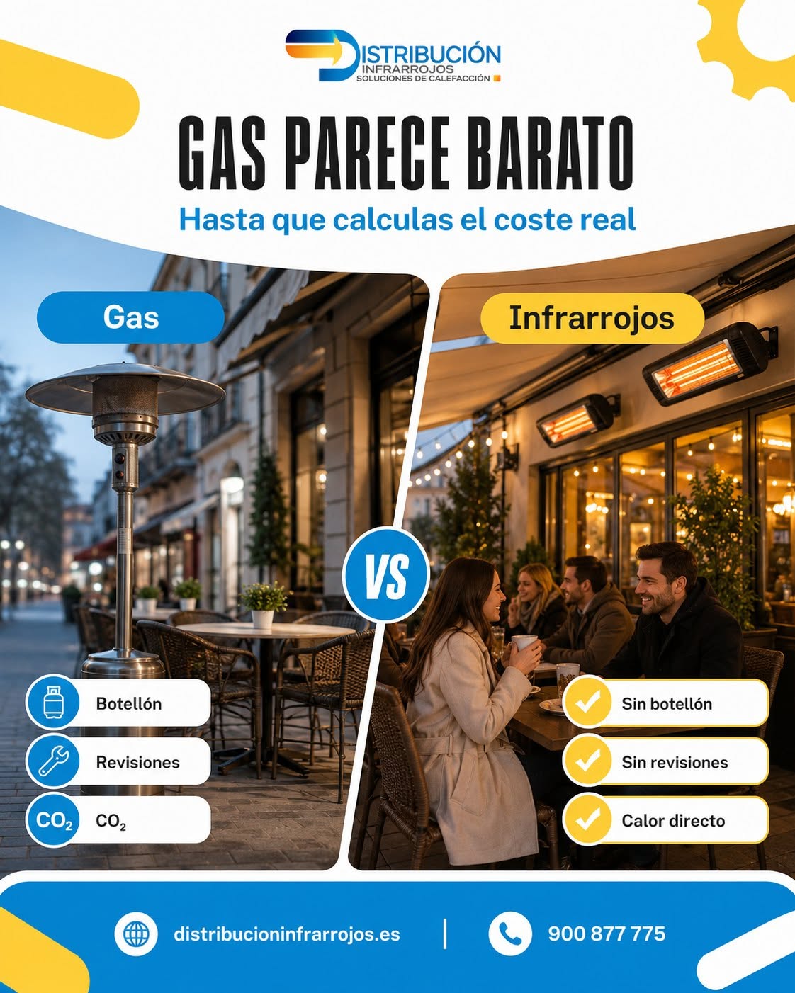 calculadora calefaccion exterior
